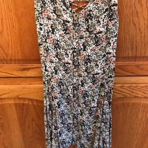 American Eagle Floral Button-Up Sundress